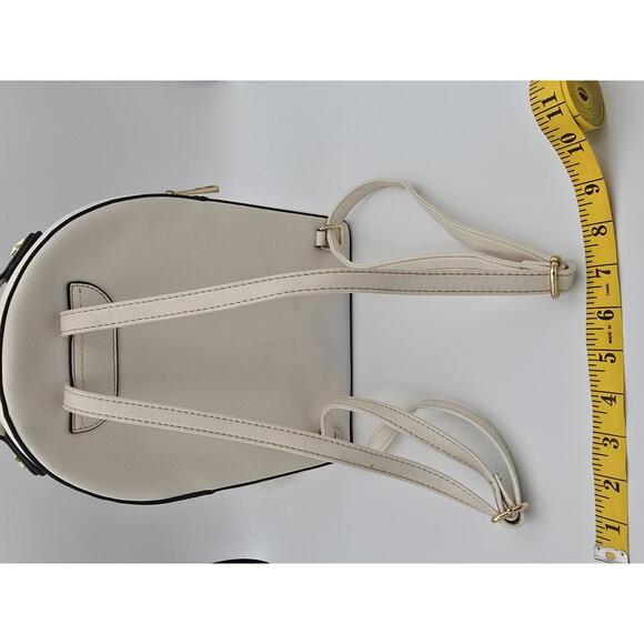 Aldo Adraolla Cream Glitter Mini Backpack W/ Pom Charm - Picture 3 of 6